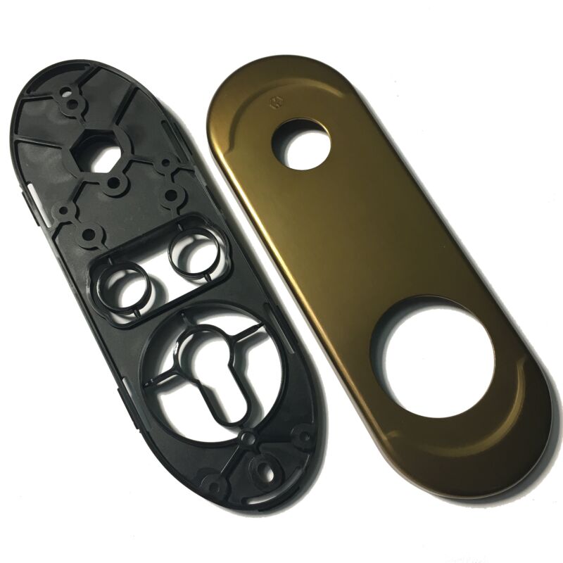 Espelho comprido exterior Dierre, para escudo de segurança de 42 mm e puxador, bronze