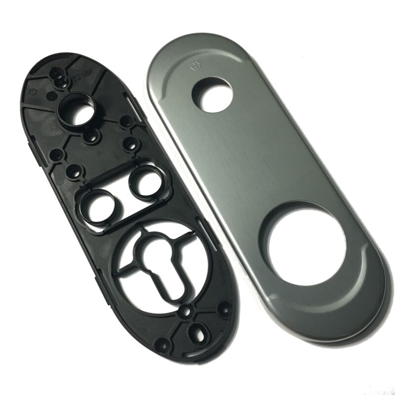 Espelho comprido exterior Dierre, para escudo de segurança de 42 mm e puxador, cromado