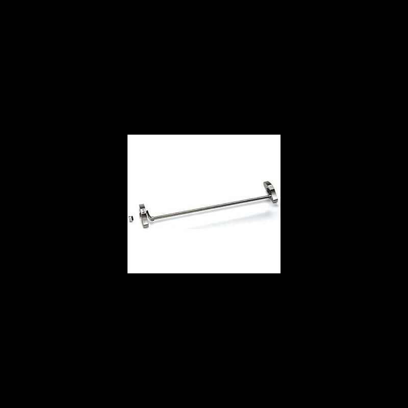 Barra antipânico Tesa 1910 de sobrepor, com 1 ponto de fecho/trinco lateral, em inox satinado