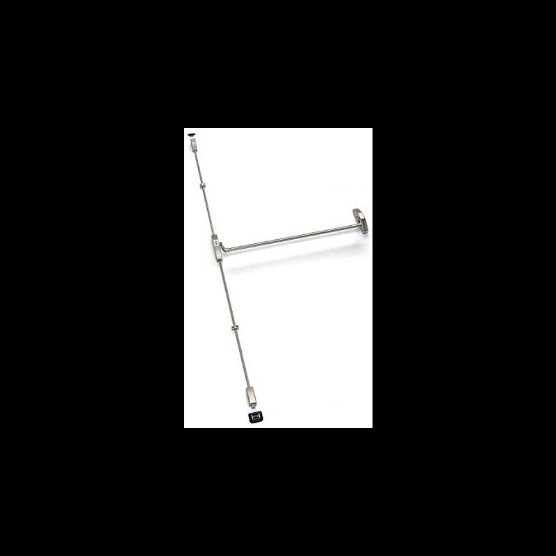 Barra antipânico Tesa 1930 de sobrepor, com 2 pontos de fecho verticais, em inox