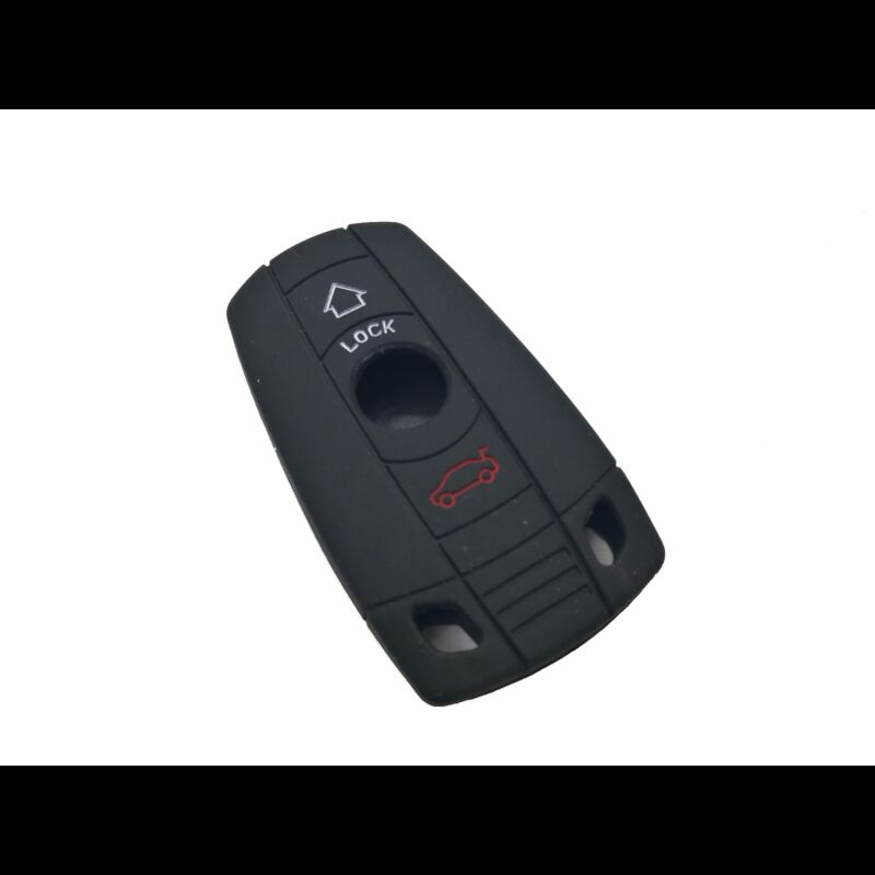 Capa silicone BMW,  três botões, negra