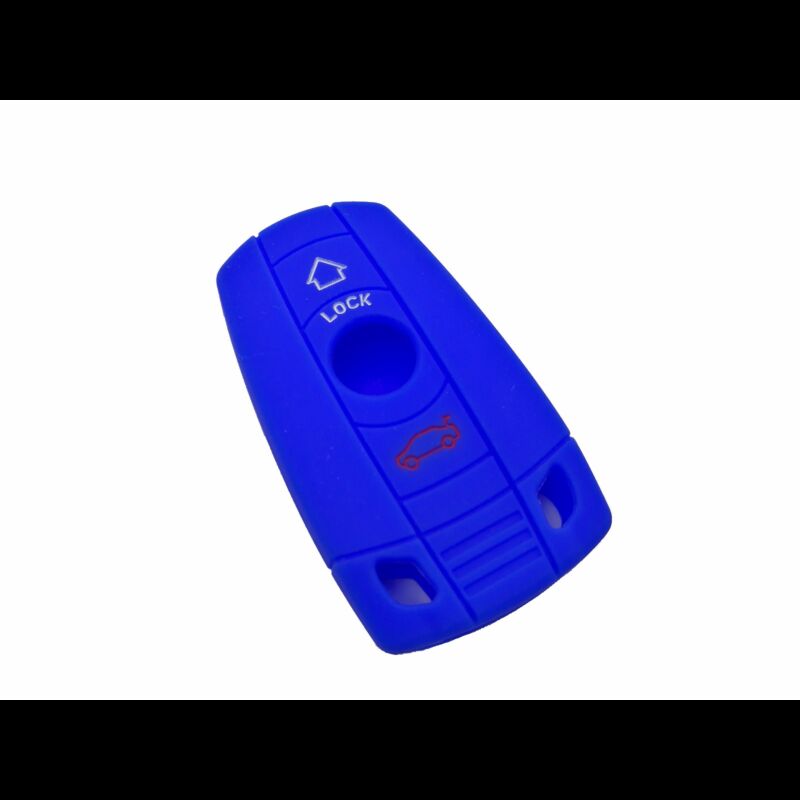 Capa silicone BMW, três botões, azul