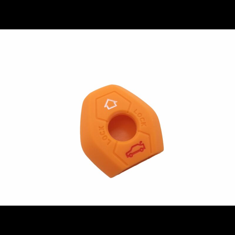 Capa silicone BMW, três botões, laranja