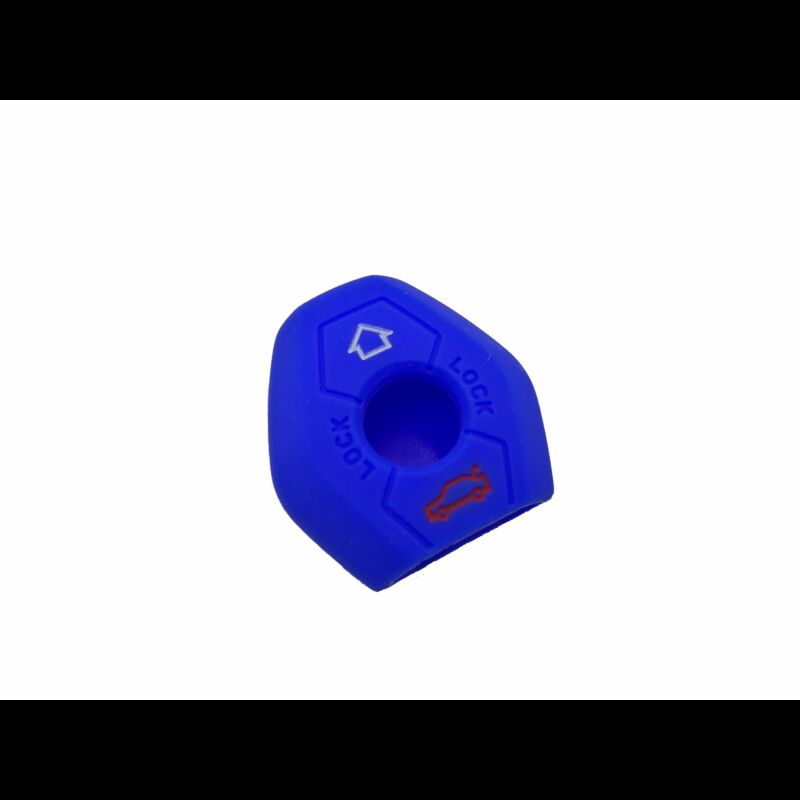 Capa silicone BMW, três botões, azul