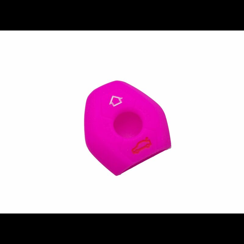Capa silicone BMW, três botões, rosa