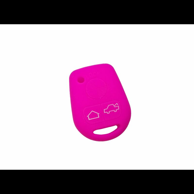 Capa silicone BMW, três botões, rosa
