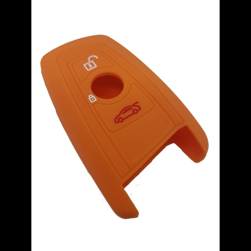 Capa silicone BMW, três botões, laranja