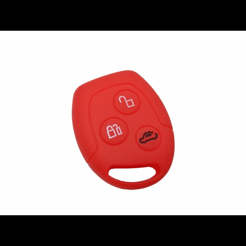 Capa silicone Ford, três botões, vermelho
