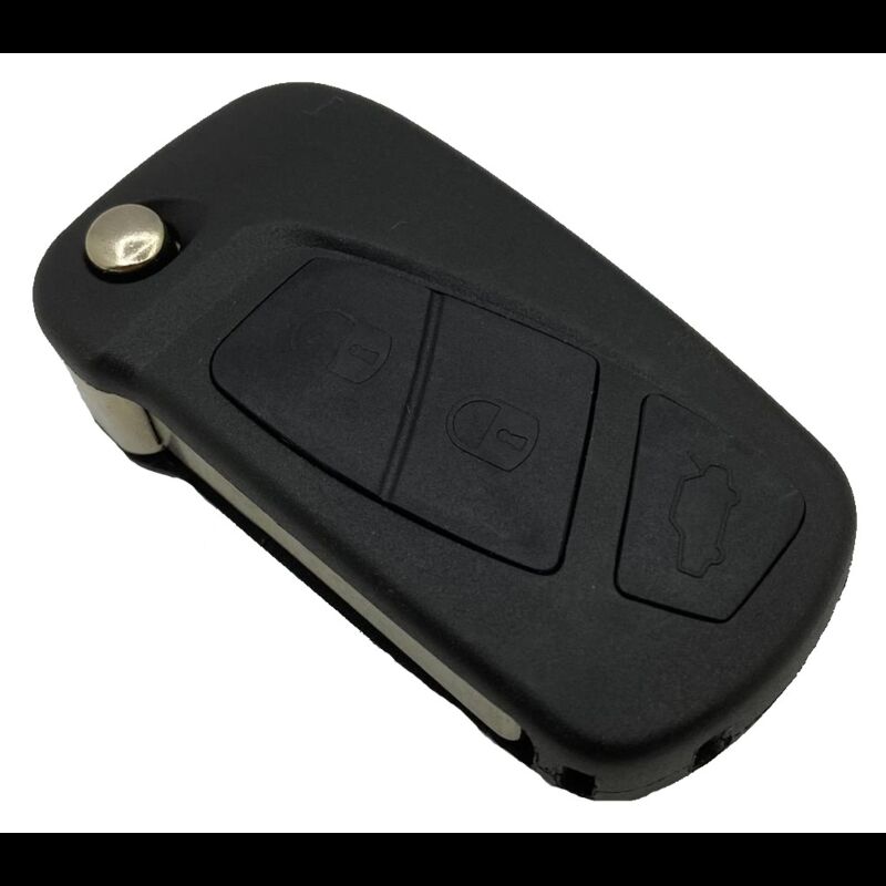 Caixa Para Comando Ford Flip 3 Botões Pilha Lateral