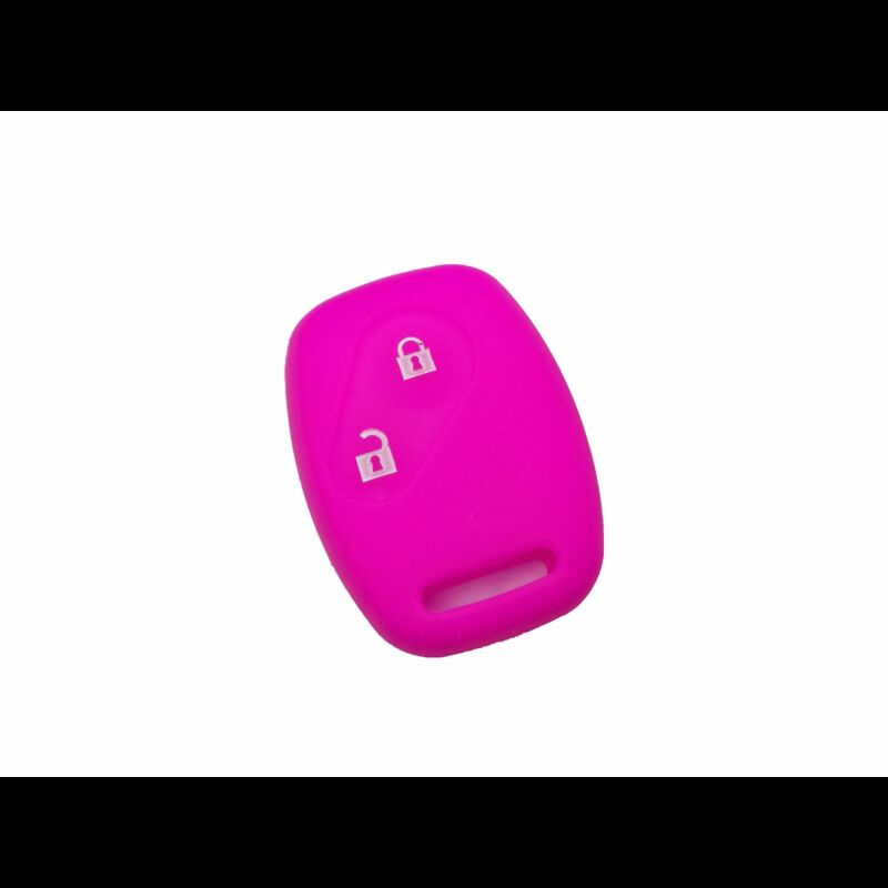 Capa silicone Honda, dois botões, rosa
