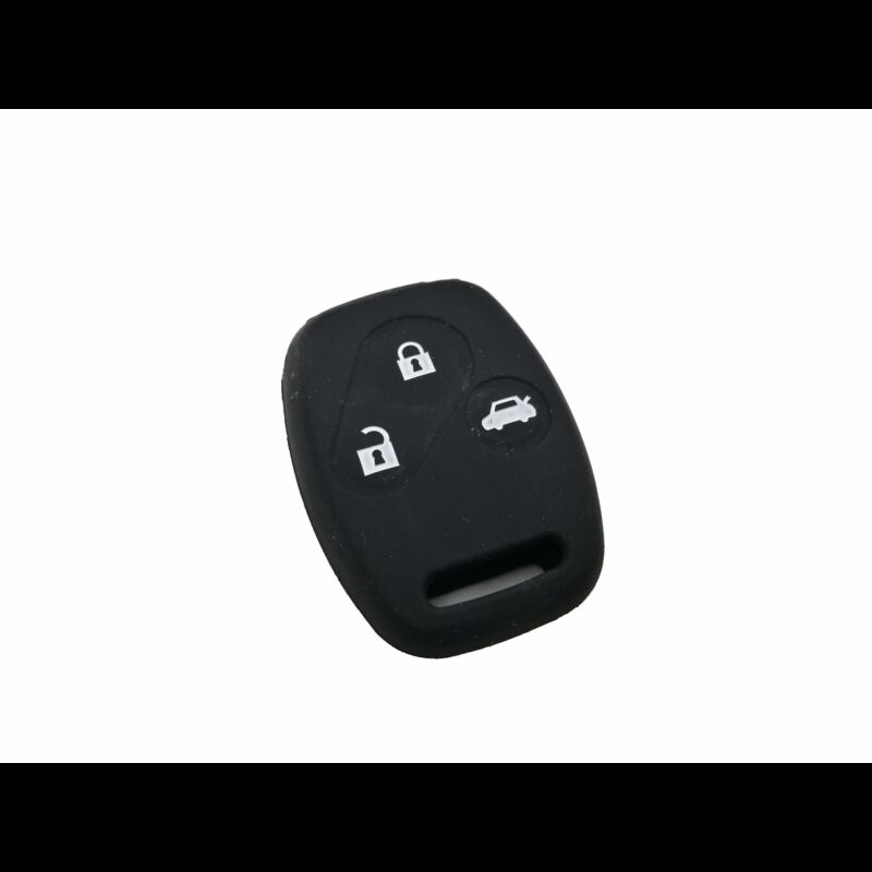 Capa silicone Honda, três botões, negra