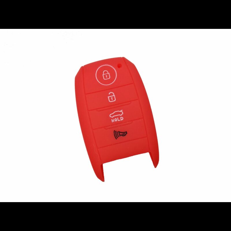 Capa silicone Kia, quatro botões, proximidade, vermelho