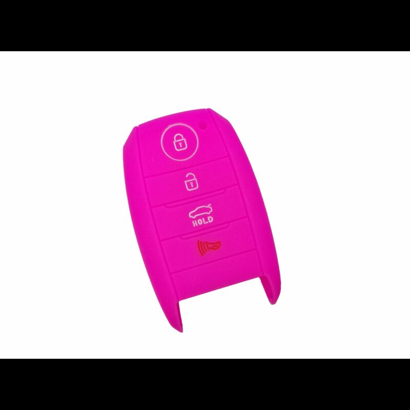 Capa silicone Kia, quatro botões, proximidade, rosa