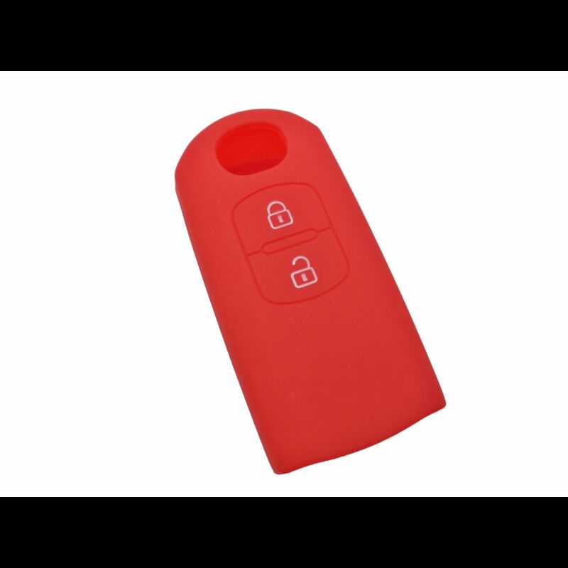 Capa silicone Mazda, dois botões, vermelha