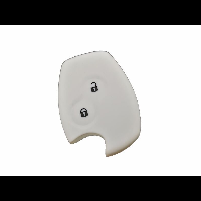 Capa silicone Renault, dois botões, branco