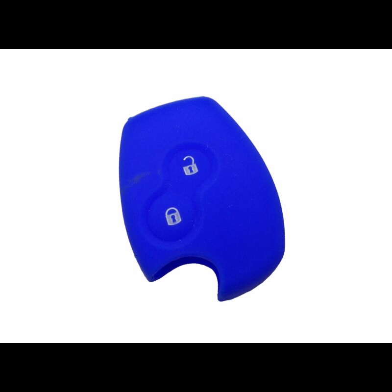 Capa silicone Renault, dois botões, azul