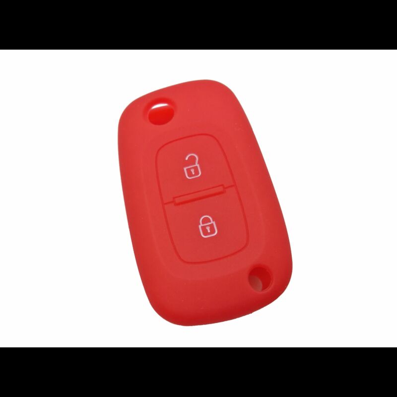Capa silicone Renault, dois botões, vermelha