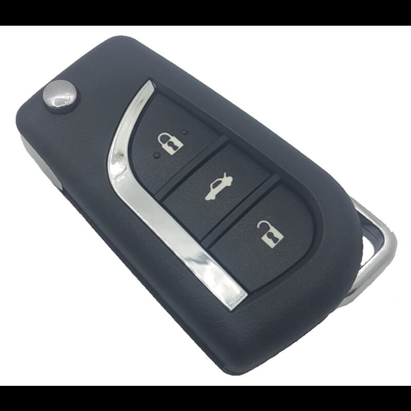 Caixa Para Comando Toyota Flip 3 Botões