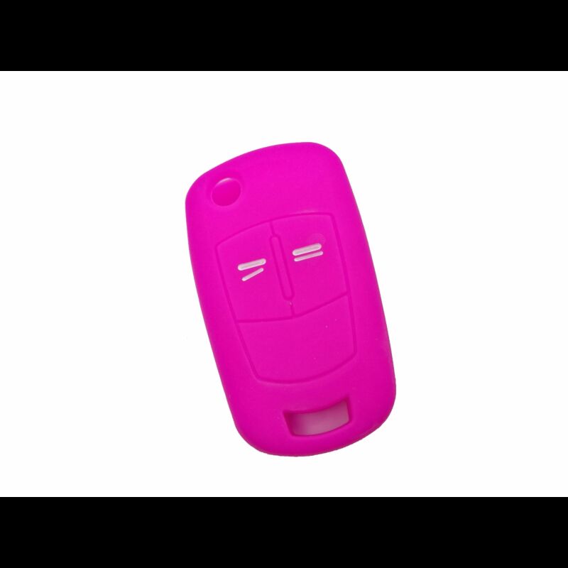 Capa silicone Opel, flip dois botões, rosa