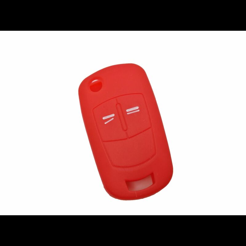 Capa silicone Opel, flip dois botões, vermelho