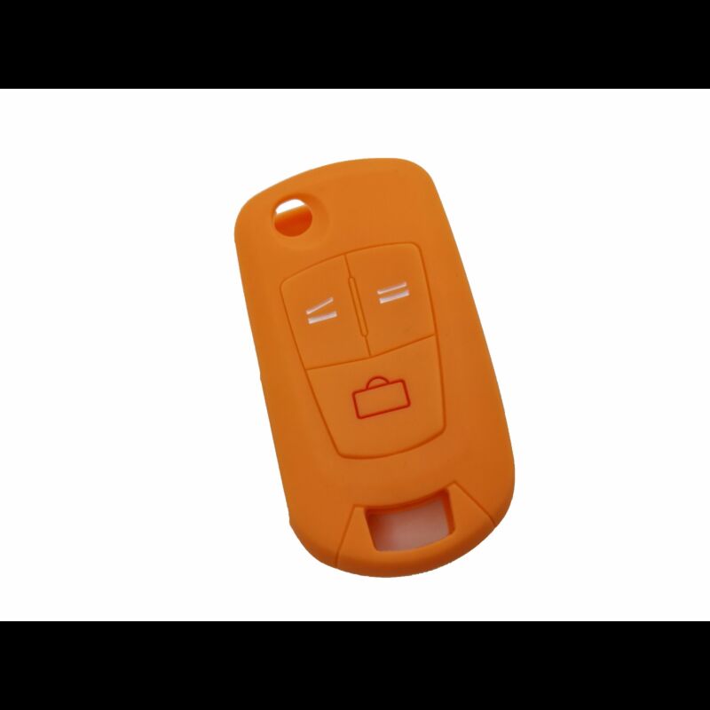 Capa silicone Opel, flip três botões, laranja