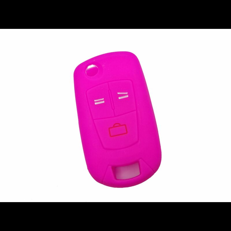 Capa silicone Opel, flip três botões, rosa