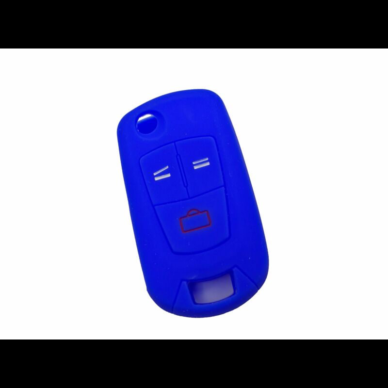 Capa silicone Opel, flip três botões, azul
