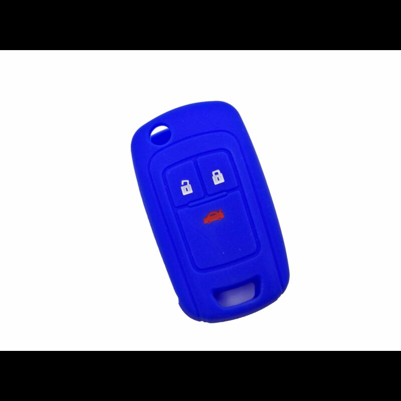 Capa silicone Opel, flip três botões, azul
