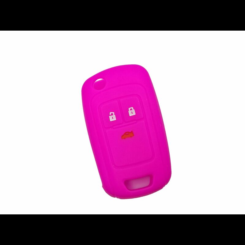 Capa silicone Opel, flip três botões, rosa
