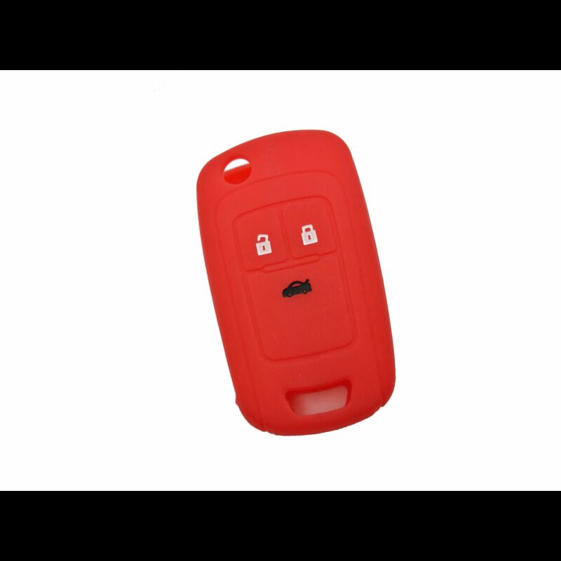 Capa silicone Opel, flip três botões, vermelho