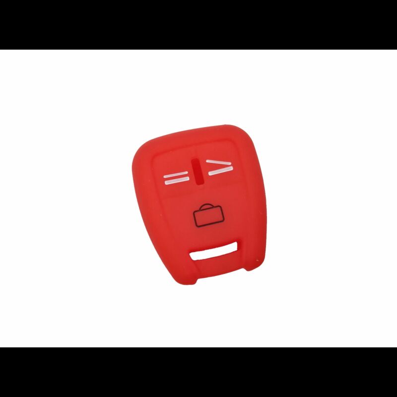 Capa silicone Opel, três botões, vermelho