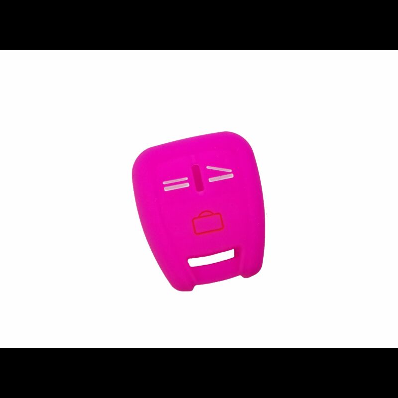 Capa silicone Opel, três botões, rosa
