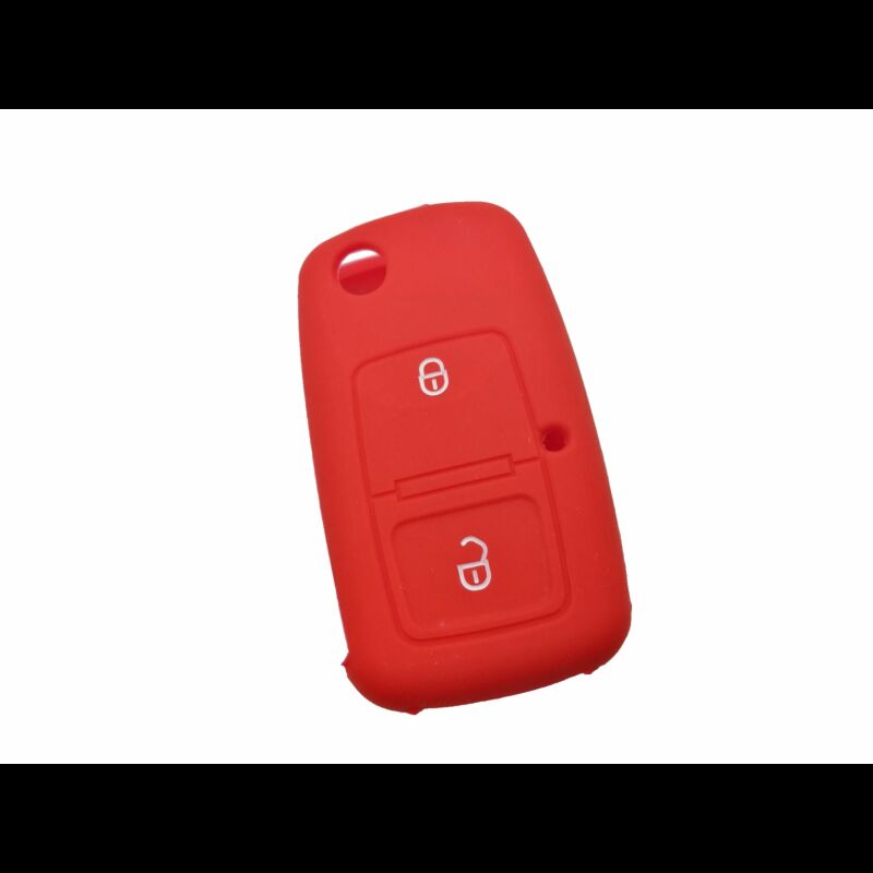 Capa silicone Volkswagen, dois botões, vermelho