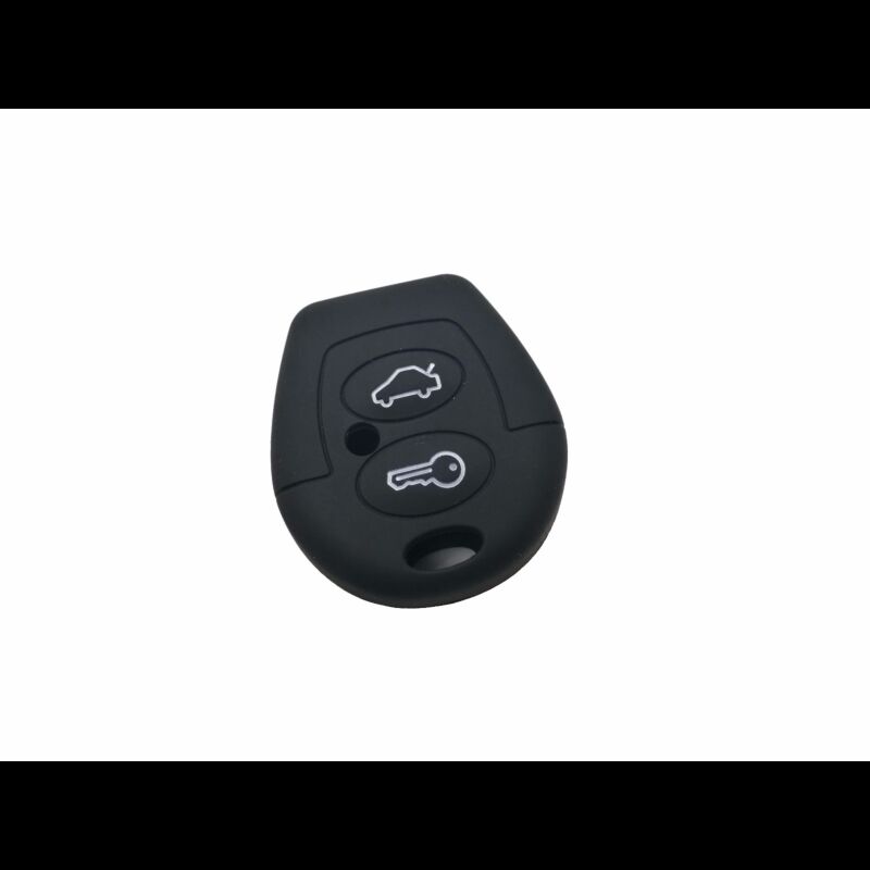 Capa silicone Volkswagen, dois botões, negra