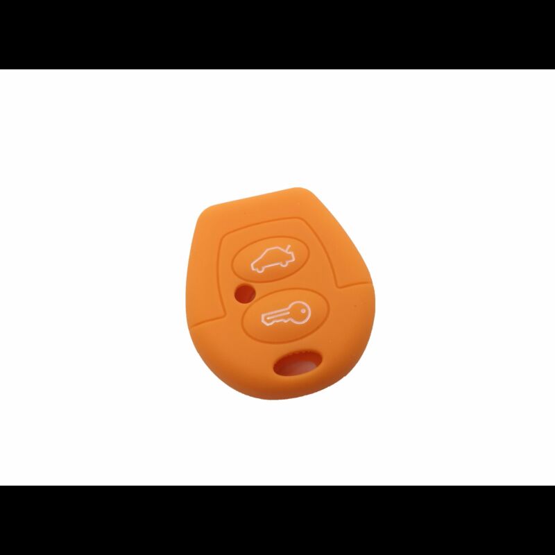 Capa silicone Volkswagen, dois botões, laranja