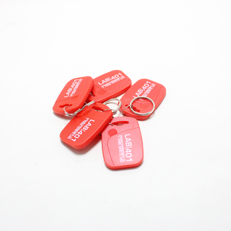 Tag indetectável compatível Mifare Classic 1K, escrita única, vermelho