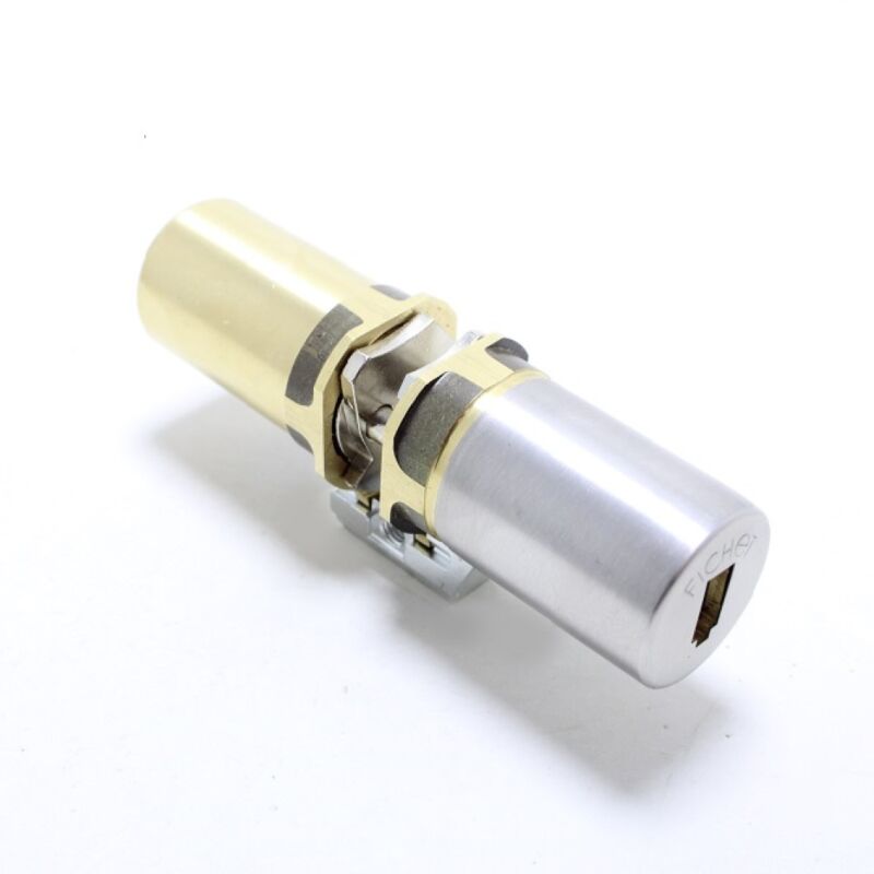 Cilindro Fichet 787 Z, monobloco p/Protecdoor c/4 chaves, cromado