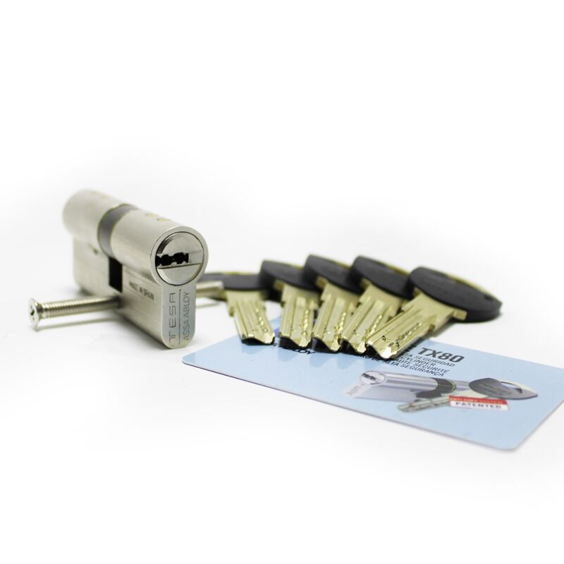 Cilindro Tesa TX80 30x30mm niquelado