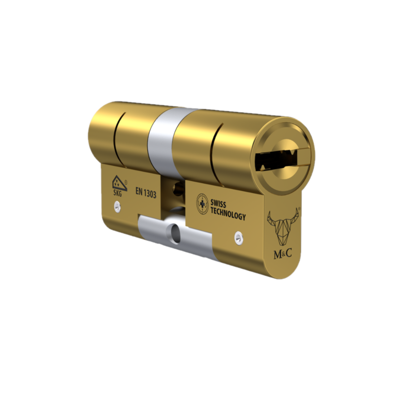 Cilindro M&C Move 32x32mm latão em caixa standard