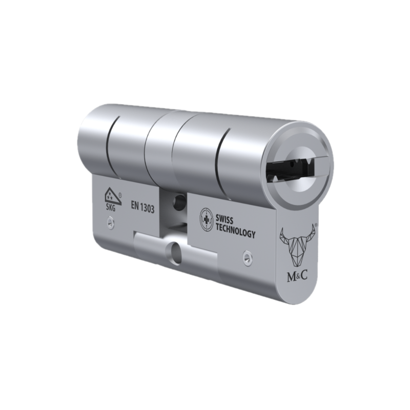 Cilindro M&C Move 32x32mm niquelado em caixa standard