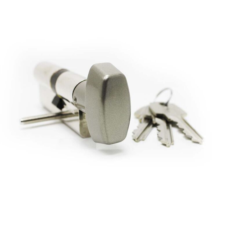 Cilindro Tesa TE5 35x30mm niquelado com botão