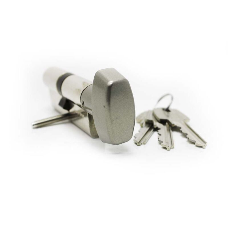 Cilindro Tesa TE5 35x35mm niquelado com botão