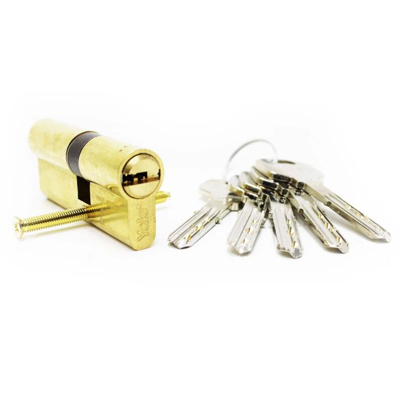 Cilindro Yale YL6 30x40mm latonado