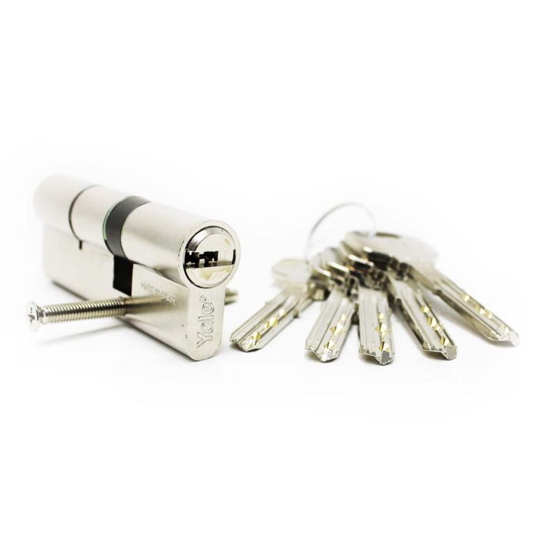 Cilindro Yale YL6 30x50mm niquelado