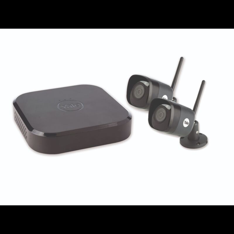 CCTV Yale Smart Homekit de 4 canais, inclui 2 câmaras WiFi de vigilância