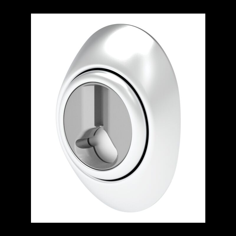 Escudo Mottura magnético de palhetão c/3 chaves, cromado