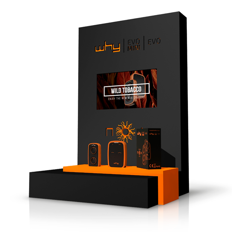 Expositor Why Evo NOA com display