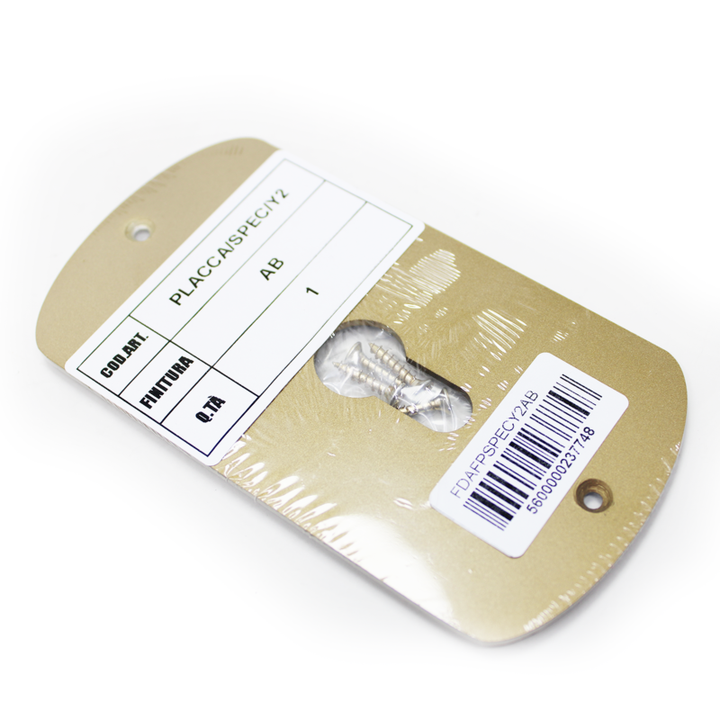 Placa substituição AF Esp. Yale/Euro tipo 2 Bronze