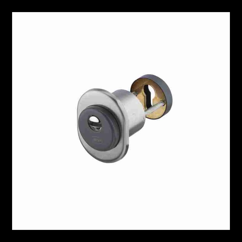 Escudo de Segurança JNF IN.04.50S.I p/cilindro perfil europeu, RAL 7011/Cromado