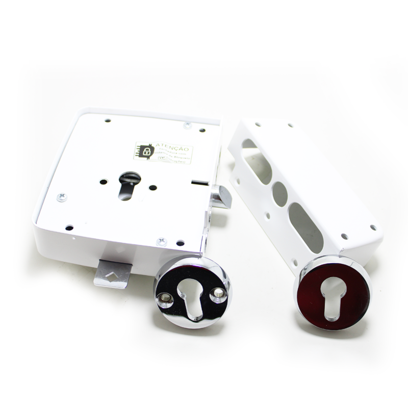 Fechadura Rodes 5070PE  direita côr Branco c/ trancas